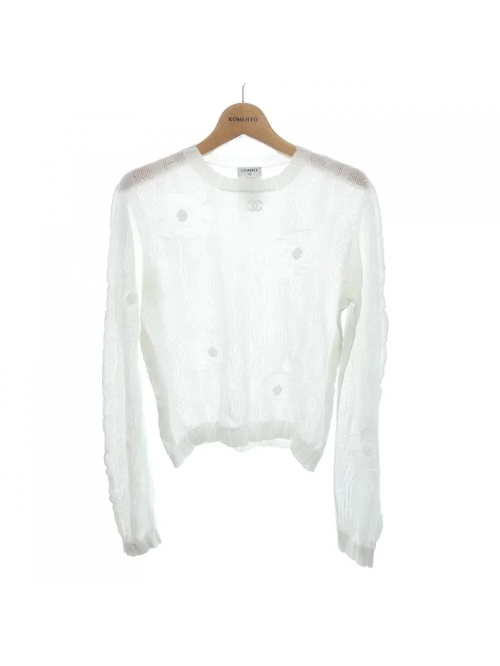 Chanel Knit Sweater White